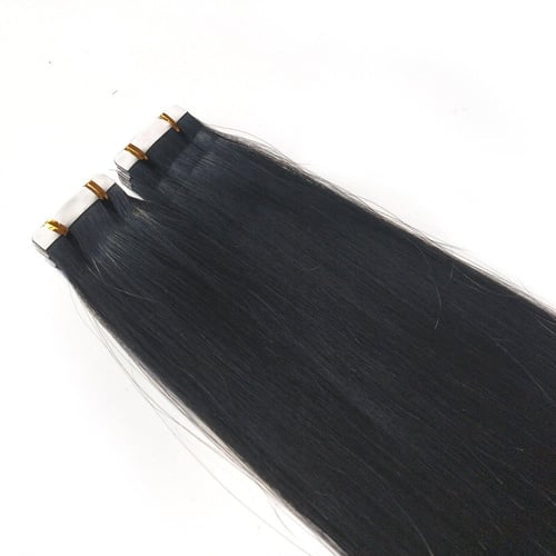 اكستنشن شعر طبيعي - أسودطبيعي #1B طول 12 انش 60 خص...