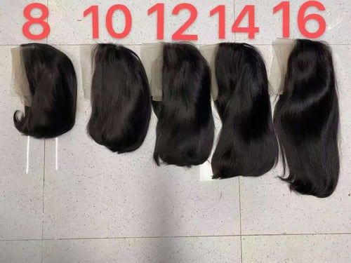 باروكه شعر طبيعي طول10جذور13*4 لون اسود طبيعي