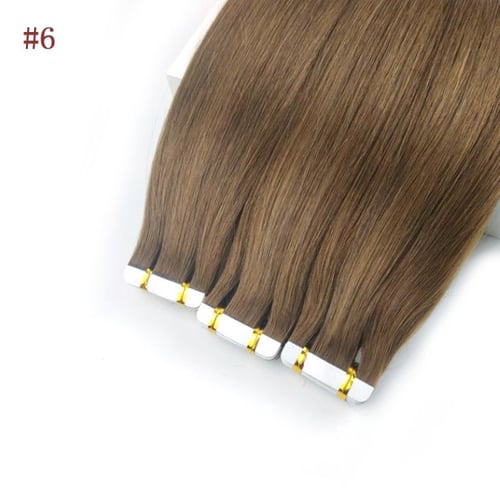 بني لون رقم #2 طول 22 انش-اكستنشن شعر طبيعي60 خصله