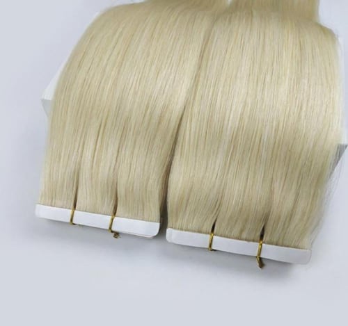 اكستنشن شعر طبيعي استكر لاصق طول 18 انش 20 خصله