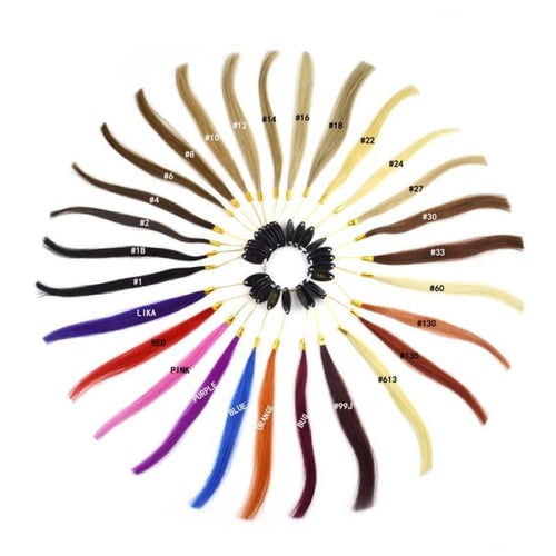 اكستنشن شعر طبيعي استكر لاصق طول 16 انش 20 خصله