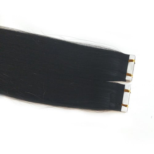 اكستنشن شعر طبيعي استكر لاصق طول 16 انش 20 خصله