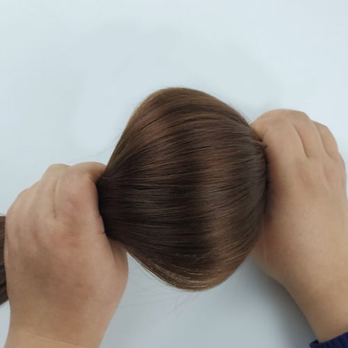 بني لون رقم #2 طول 22 انش-اكستنشن شعر طبيعي60 خصله