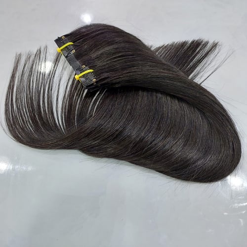 اكستنشن المطور مكبسين بكج 8 قطع شعر طبيعي طول 18 ا...