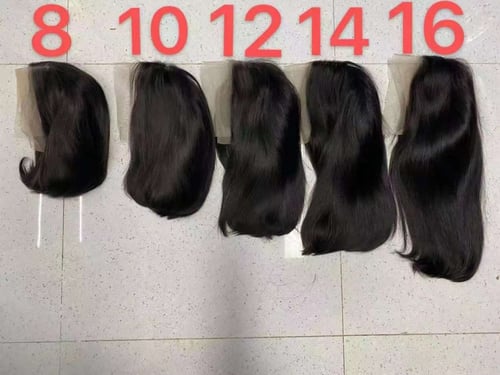 باروكه بوب شعر طبيعي جذور امامي13*4 ذيل كثيف ومتسا...