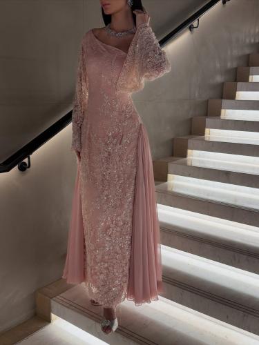 فستان ماسك مطرز حفلات