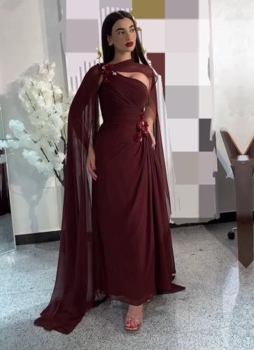 فستان اسود ماسك فخم