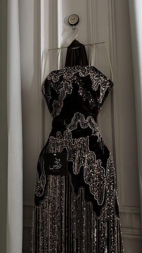 فستان ماسك مطرز