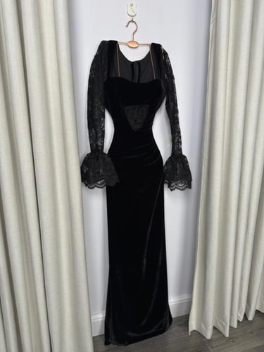 فستان مخمل 8455