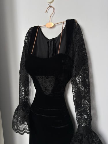 فستان مخمل 8455