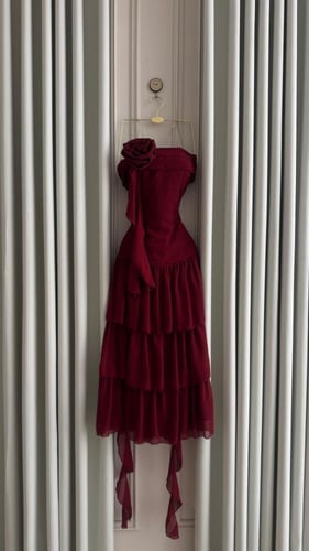 فستان خمري ناعم