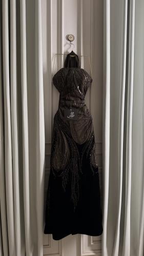 فستان ماسك مطرز حفلات