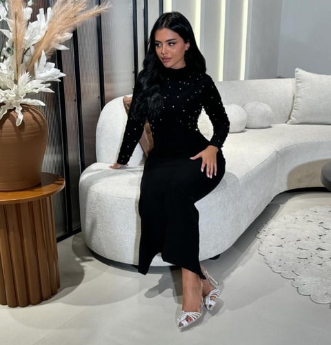 فستان مخمل ناعم