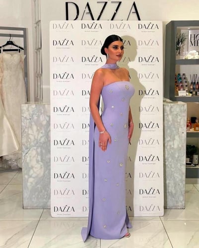 فستان موف شيفون