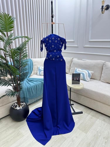 فستان نيلي زواج