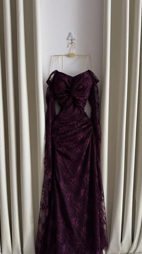 فستان ليكرا دانتيل