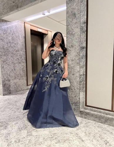 فستان ازرق حفلات