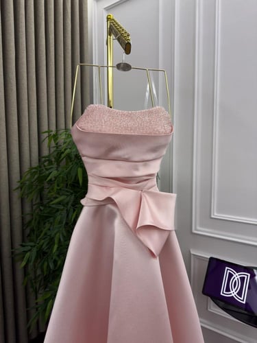 فستان سهره بينك منفوش