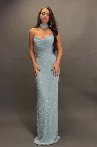 فستان تيفاني مطرز