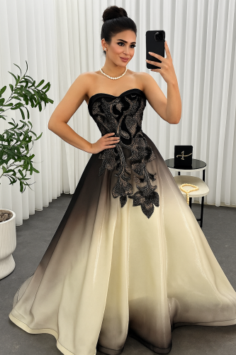 فستان فخم منفوش