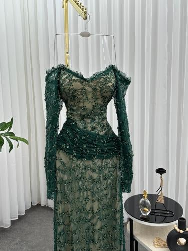 فستان زيتي ماسك