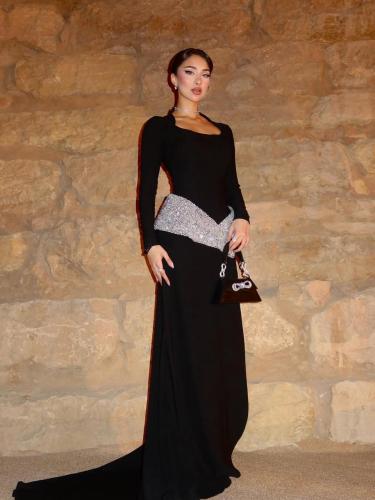 فستان اسود كولكشن الشتاء