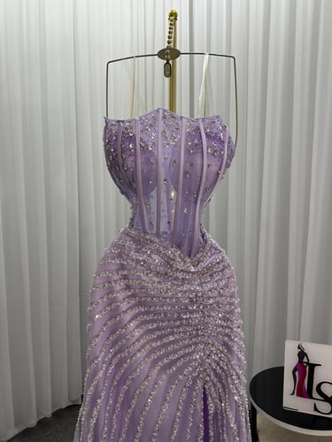 فستان متوفر لونين فخم زواج