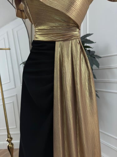 فستان بينك مطرز حفلات