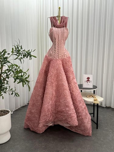 فستان بينك زواج انيق