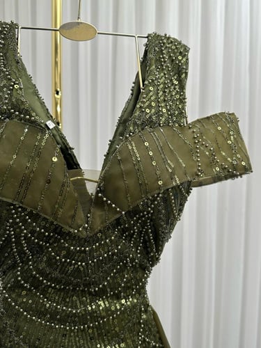 فستان سهره زيتي