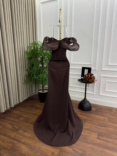 فستان ناعم موكا