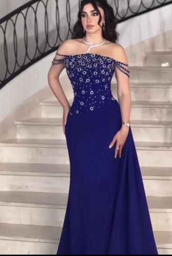 فستان نيلي زواج