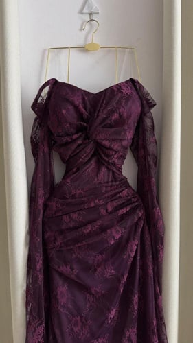 فستان ليكرا دانتيل