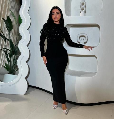 فستان مخمل ناعم