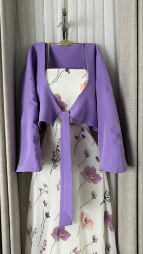 فستان ناعم موف