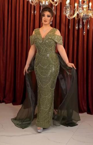 فستان سهره زيتي