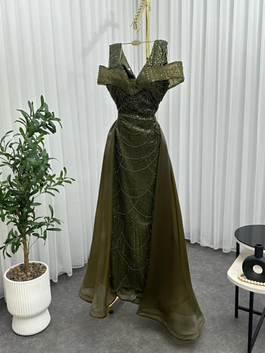 فستان سهره زيتي