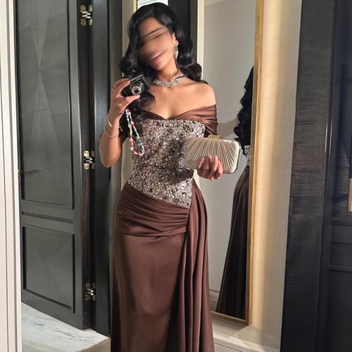 فستان موكا سهره