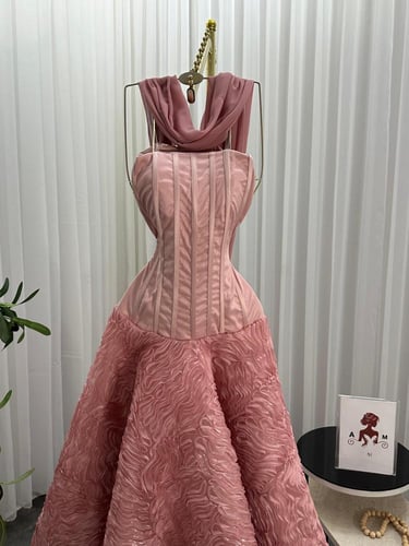 فستان بينك زواج انيق