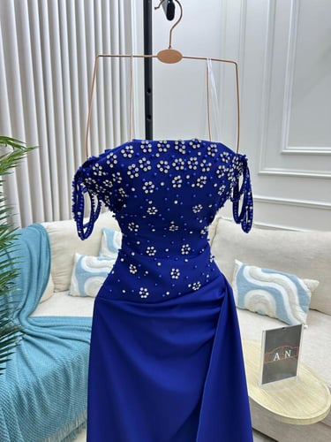 فستان نيلي زواج