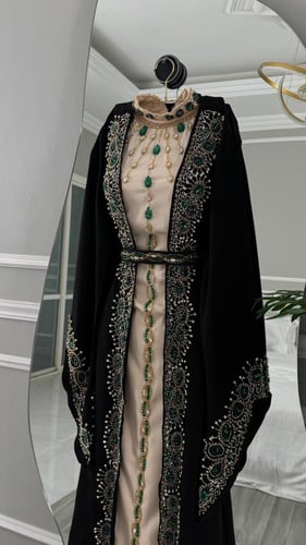 فستان للعيد مطرز خرز