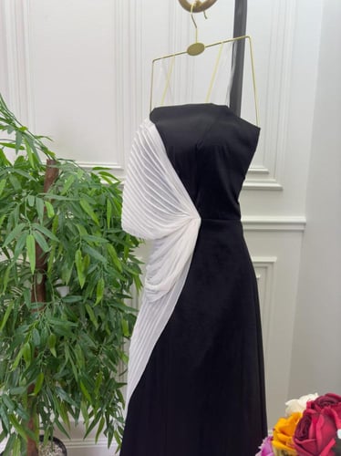 فستان ناعم اسود