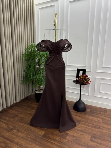 فستان ناعم موكا