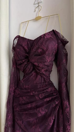 فستان ليكرا دانتيل