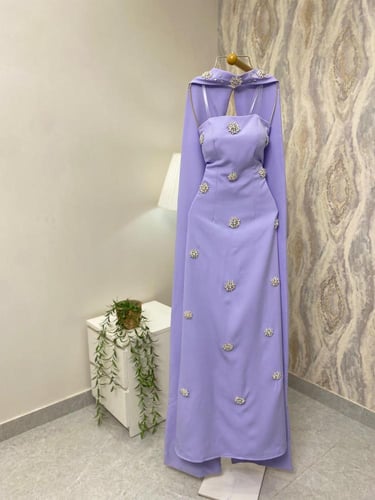 فستان موف شيفون