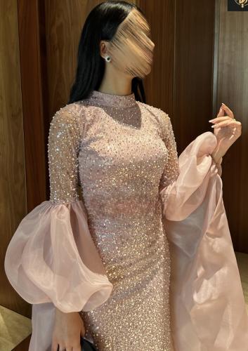 فستان بينك زواج فخم