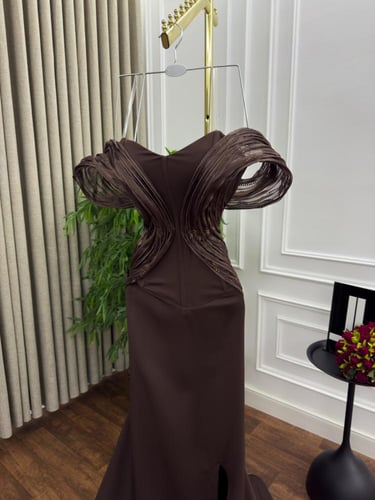 فستان ناعم موكا