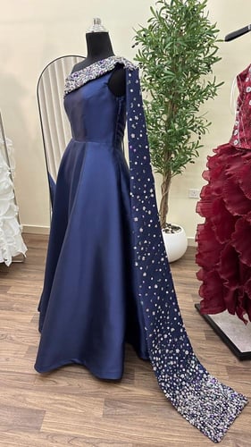 فستان كحلي زواج