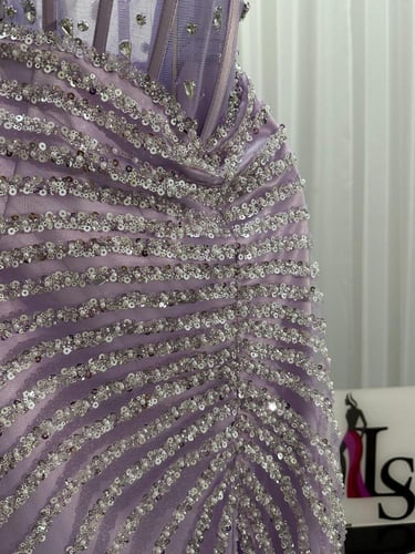 فستان متوفر لونين فخم زواج