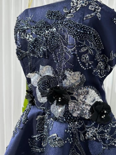 فستان ازرق حفلات